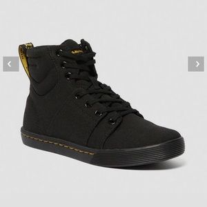 Dr. Martens Rozarya Black Camvas Women's Combat Boots